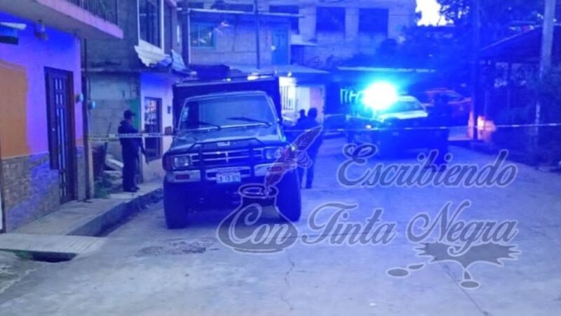 ASESINAN A HOMBRE A BALAZOS EN IXHUATLÁN DEL CAFÉ