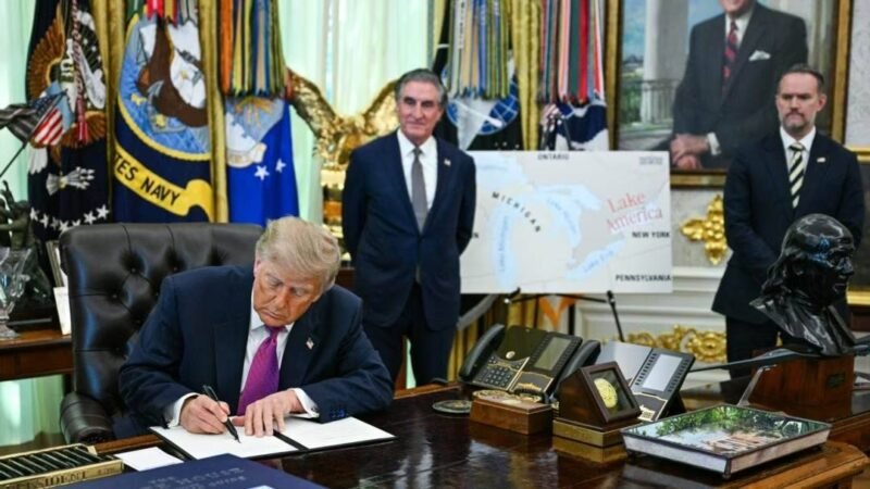 TRUMP FIRMA ORDEN PARA RENOMBRAR EL LAGO ONTARIO COMO “LAGO ESTADOS UNIDOS”