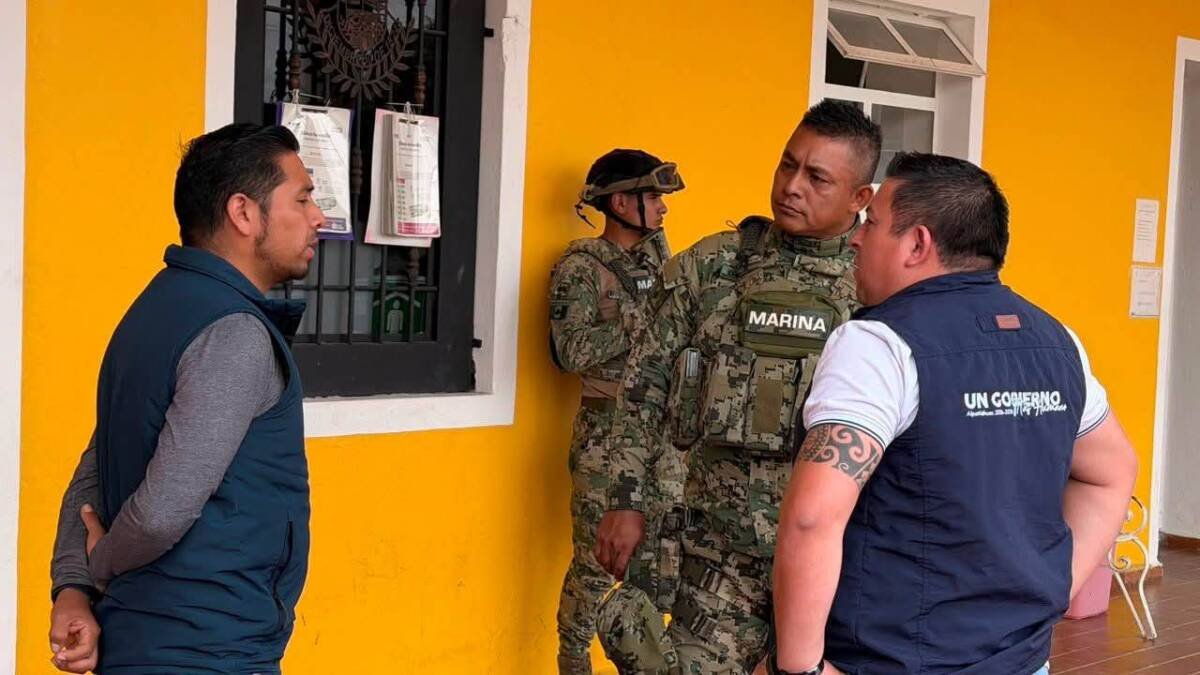 AYUNTAMIENTO DE ALPATLÁHAUC REFUERZA SEGURIDAD CON APOYO DE LA SEMAR