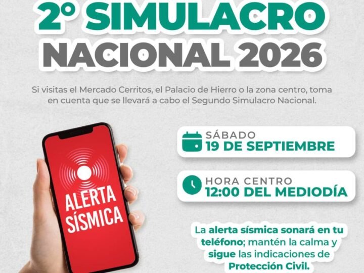 ORIZABA SE SUMA AL SEGUNDO SIMULACRO NACIONAL 2026