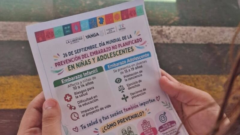 YANGA CONFORMARÁ CONSEJO MUNICIPAL DE PREVENCIÓN DE EMBARAZO EN ADOLESCENTES