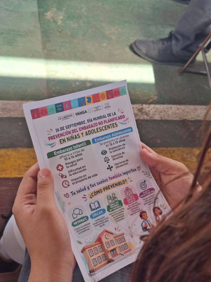 YANGA CONFORMARÁ CONSEJO MUNICIPAL DE PREVENCIÓN DE EMBARAZO EN ADOLESCENTES