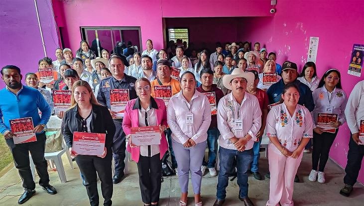 AYUNTAMIENTO DE CALCAHUALCO SE CAPACITA EN DERECHOS HUMANOS