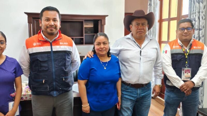 SECTOR SALUD CORROBORA ACCIONES PREVENTIVAS Y SANITARIAS EN COSCOMATEPEC