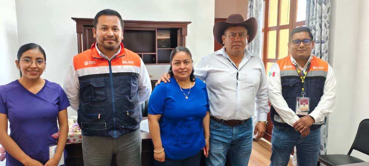 SECTOR SALUD CORROBORA ACCIONES PREVENTIVAS Y SANITARIAS EN COSCOMATEPEC
