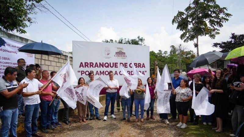 ALCALDE DE CÓRDOBA INICIA OBRAS EN AGUSTÍN MILLÁN Y SAN RAFAEL CALERÍA