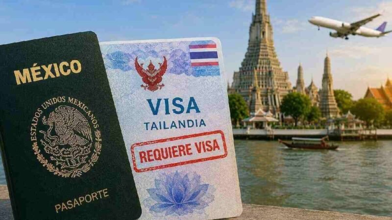 TAILANDIA REIMPONE VISA PARA MEXICANOS A PARTIR DE ESTE 15 DE SEPTIEMBRE