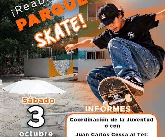 REINAUGURARÁN PARQUE SKATE DE FORTÍN