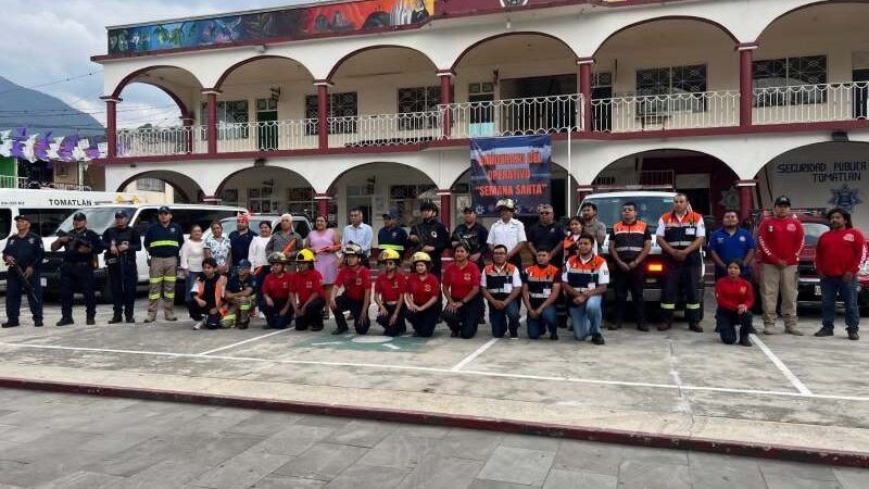 ALISTAN OPERATIVO DE SEGURIDAD Y PREVENCIÓN PARA FERIA DE TOMATLÁN