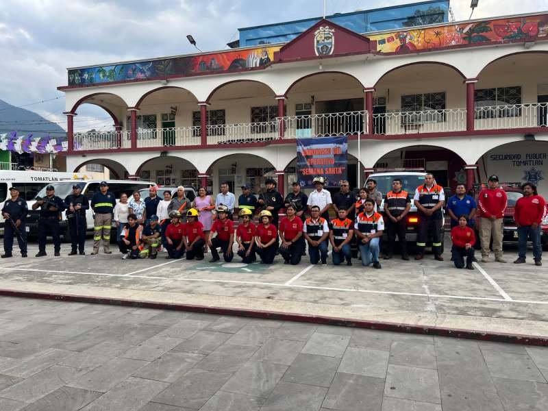 ALISTAN OPERATIVO DE SEGURIDAD Y PREVENCIÓN PARA FERIA DE TOMATLÁN