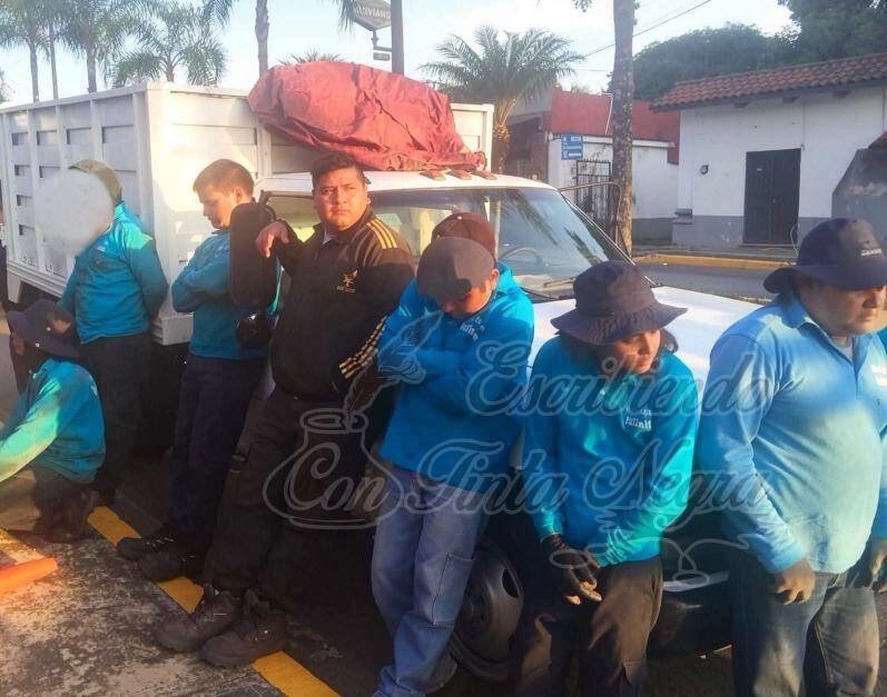 DETIENEN A 13 POR ROBO DE CABLE; SE HACÍAN PASAR POR EMPLEADOS DE CFE