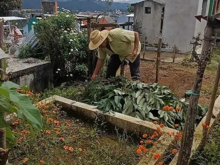REALIZAN LABORES DE LIMPIEZA EN PANTEÓN DE ALPATLÁHUAC