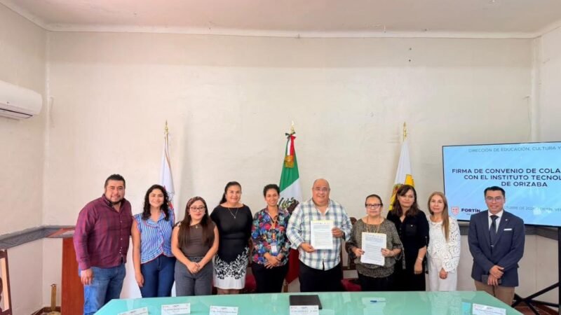 AYUNTAMIENTO DE FORTÍN FIRMA CONVENIO DE COLABORACIÓN CON EL ITO