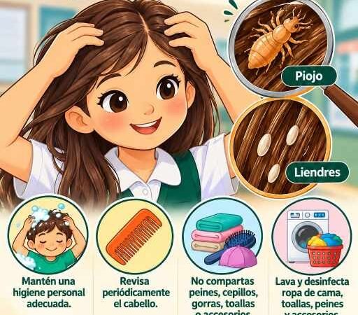 EXHORTA IMSS A PREVENIR PRESENCIA DE PIOJOS Y LIENDRES