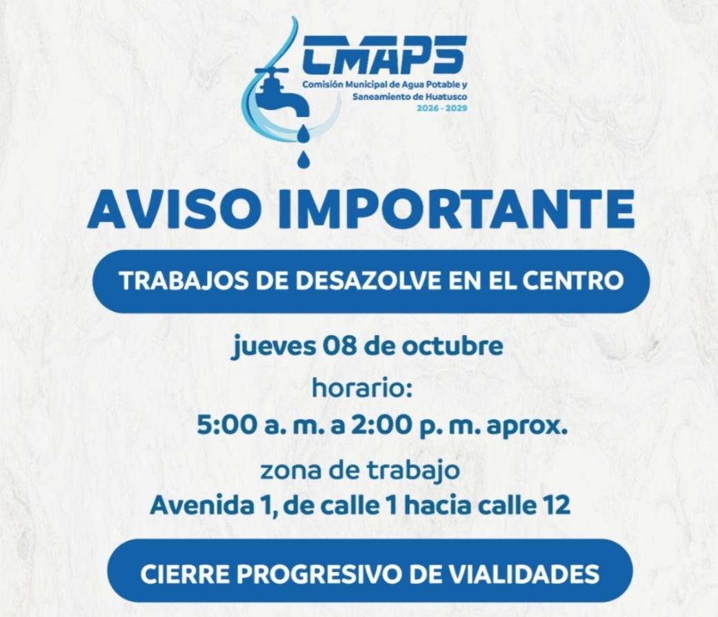ANUNCIAN CIERRE DE VIALIDADES EN HUATUSCO