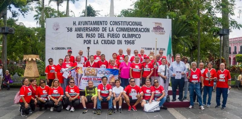 CÓRDOBA CONMEMORA PASO DE LA FLAMA OLÍMPICA