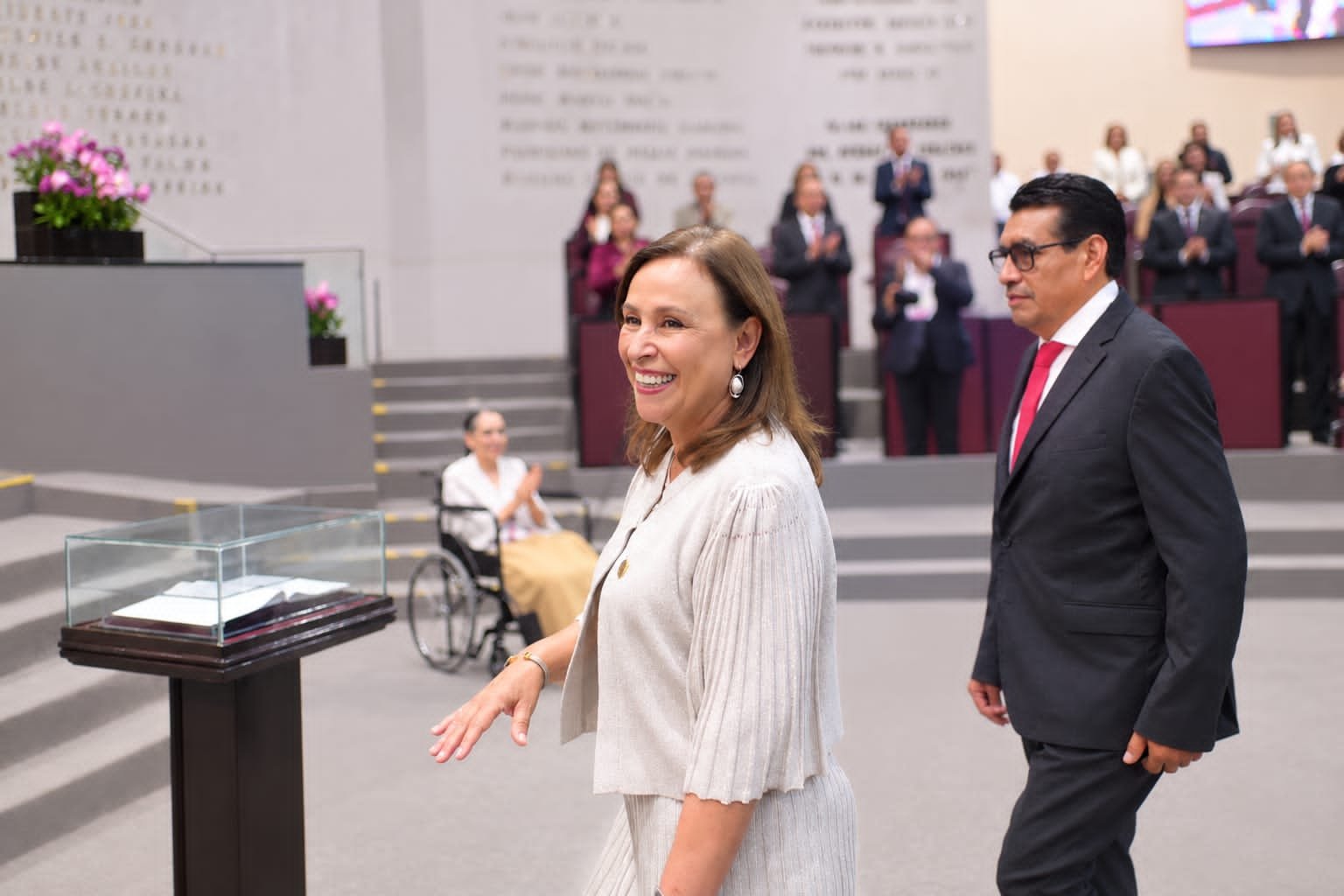 CON ROCÍO NAHLE, TRABAJO Y RESULTADOS; RESPALDO TOTAL: DIPUTADO ESTEBAN BAUTISTA