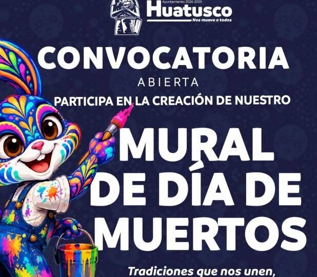 CONVOCAN A CREACIÓN DE MURALES DE DÍA DE MUERTOS