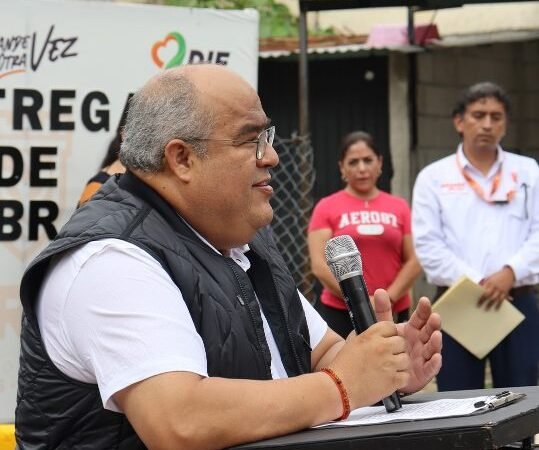 ALCALDE DE FORTÍN INAUGURA OBRA EN SAN MARCIAL