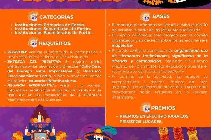FORTÍN CONVOCA AL PRIMER CONCURSO DE ALTARES ESCOLARES 2026
