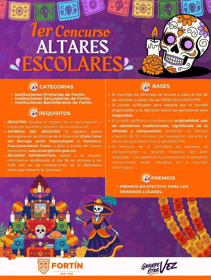 FORTÍN CONVOCA AL PRIMER CONCURSO DE ALTARES ESCOLARES 2026