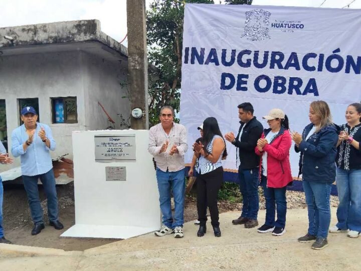 INAUGURA URCINO MÉNDEZ OBRA EN ALTA LUZ TLAMATOCA