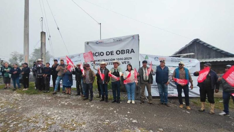 ALCALDE DE COSCOMATEPEC PONE EN MARCHA DOS OBRAS EN MAPULIXHUATLA