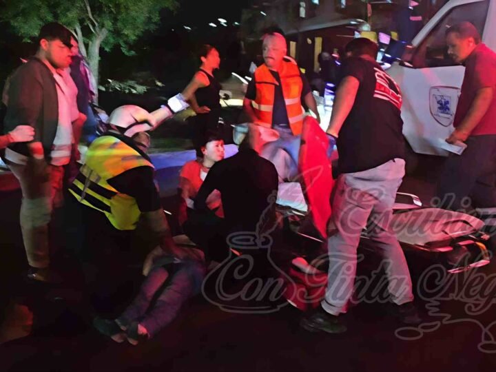 CHOCAN JOVENES CONTRA TAXI; EL MURIÓ
