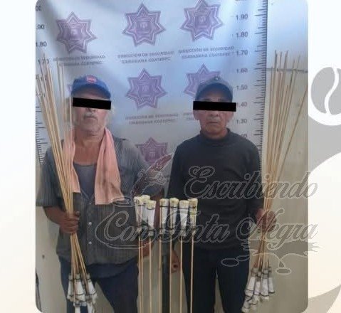 DETIENEN POR PRIMERA VEZ A PERSONAS POR USO DE PIROTECNIA