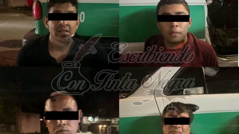 CAPTURAN A CUATRO ASALTANTES