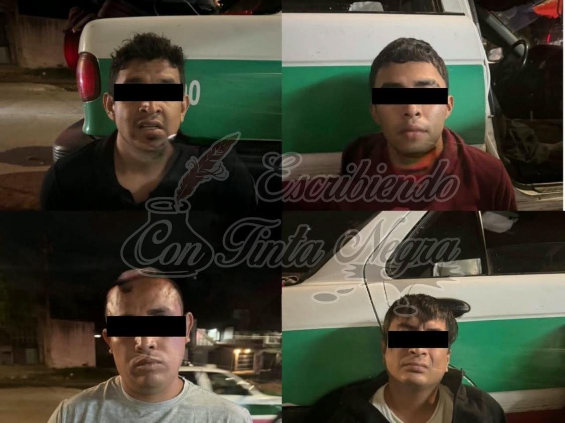 CAPTURAN A CUATRO ASALTANTES