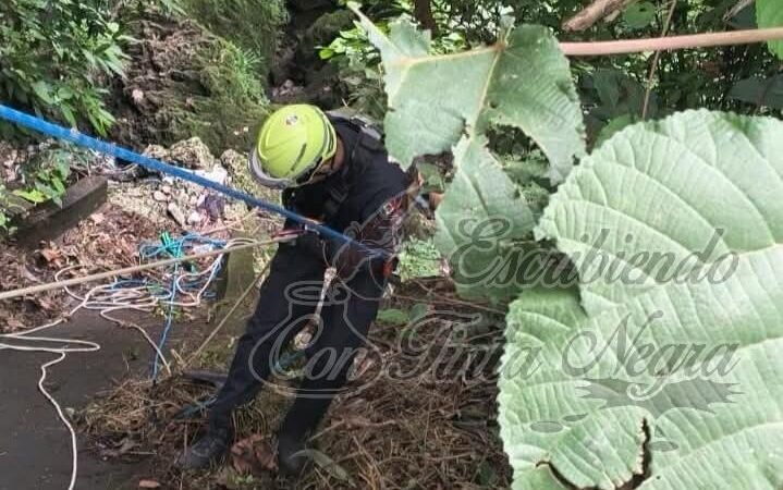 CAE MENOR A BARRANCO; TODO POR UN CELULAR