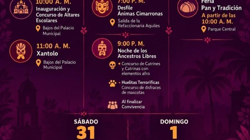 “ÁNIMAS LIBRES: RAÍZ Y TRADICIÓN”; PREPARAN FIESTA DE LOS MUERTOS EN YANGA